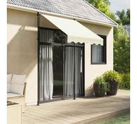 vidaXL Tenda da Sole Retrattile Crema 150x150 cm in Tessuto e Acciaio