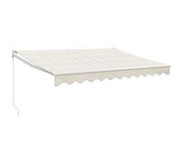 vidaXL Tenda da Sole Retrattile Crema 3x2,5 m in Tessuto e Alluminio