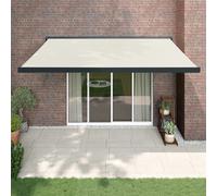 vidaXL Tenda da Sole Retrattile Crema 4,5x3 m in Tessuto e Alluminio