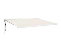 vidaXL Tenda da Sole Retrattile Crema 4x3 m in Tessuto e Alluminio