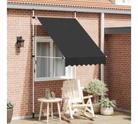 vidaXL Tenda da Sole Retrattile Manuale 150 cm Antracite