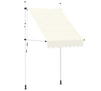 vidaXL Tenda da Sole Retrattile Manuale 150 cm Crema