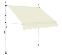 vidaXL Tenda da Sole Retrattile Manuale 150 cm Crema