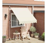 vidaXL Tenda da Sole Retrattile Manuale 200 cm Crema