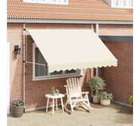 vidaXL Tenda da Sole Retrattile Manuale 300 cm Crema