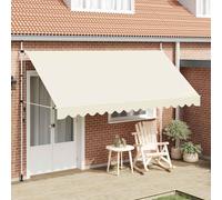 vidaXL Tenda da Sole Retrattile Manuale 400 cm Crema