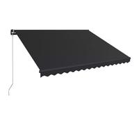 VIDAXL - Tenda Da Sole Retrattile Manuale 450x300 Cm Antracite