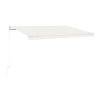 vidaXL Tenda da Sole Retrattile Manuale 450x350 cm Crema