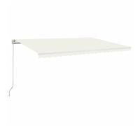 vidaXL Tenda da Sole Retrattile Manuale 500x300 cm Crema