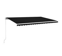 vidaXL Tenda da Sole Retrattile Manuale 500x350 cm Antracite