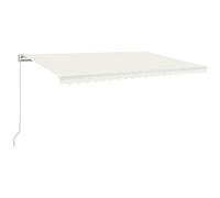 VIDAXL - Tenda Da Sole Retrattile Manuale 500x350 Cm Crema