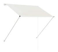 vidaXL Tenda da Sole Retrattile Teli Finestre Drappi Tendine Tessili Complementi Arredo Esterno Tendine Tendaggi Parasole 100x150 cm Crema