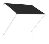 vidaXL Tenda da Sole Retrattile Teli Finestre Drappi Tendine Tessili Complementi Arredo Esterno Tendine Tendaggi Parasole 100x150 cm Antracite