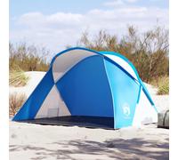 vidaXL Tenda da Spiaggia 2 Persone Pop-Up Azzurra Impermeabile