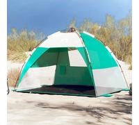 vidaXL Tenda da Spiaggia 2 Persone Verde Rilascio Rapido Impermeabile