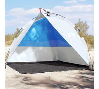 vidaXL Tenda da Spiaggia Azzurro Rilascio Rapido Impermeabile