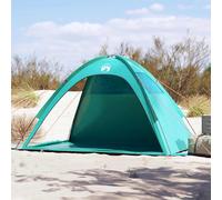 vidaXL Tenda da Spiaggia Verde Mare Impermeabile