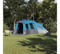 vidaXL Tenda Familiare 20 persona Blu taffetà Impermeabile