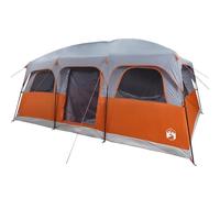 vidaXL Tenda Familiare a Cabina per 9 Persone Grigia Impermeabile
