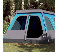 vidaXL Tenda Familiare a Cupola 10 Persone Blu a Rilascio Rapido