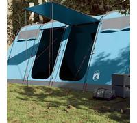 vidaXL Tenda Familiare a Tunnel per 10 Persone Blu Impermeabile