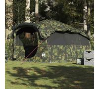 vidaXL Tenda Familiare a Tunnel per 6 Persone Mimetica Impermeabile