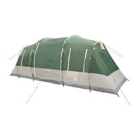 vidaXL Tenda Familiare a Tunnel per 6 Persone Verde Impermeabile