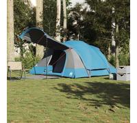 Tenda Familiare a Tunnel per 8 Persone Blu Impermeabile