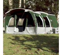 vidaXL Tenda Familiare a Tunnel per 8 Persone Verde Impermeabile