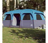 vidaXL Tenda Familiare Cabina per 10 Persone Blu Impermeabile