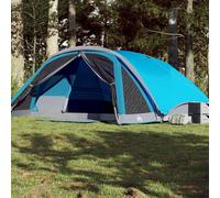 vidaXL Tenda Familiare Cabina per 6 Persone Blu Impermeabile