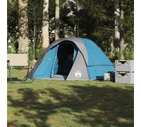 Tenda Familiare Cabina per 6 Persone Blu Impermeabile