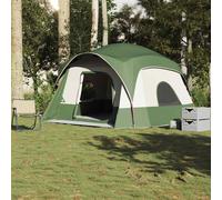 Tenda Familiare Cabina per 6 Persone Verde Impermeabile