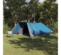 vidaXL Tenda Familiare con tetto Blu e Grigio 660 x 456 x 200 cm
