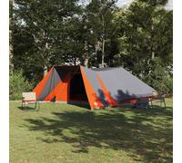 vidaXL Tenda Familiare con tetto Grigio e arancione 660 x 456 x 200 cm