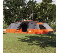 vidaXL Tenda Familiare Grigio e arancione 833 x 585 x 216 cm