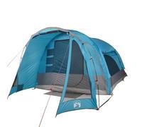 vidaXL Tenda Familiare per 6 Persone Blu Impermeabile