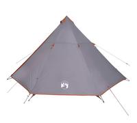vidaXL Tenda Familiare Tipi 8 Persone Grigia e Arancione Impermeabile