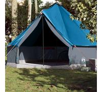 vidaXL Tenda Familiare Tipi per 10 Persone Blu Impermeabile