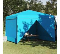 vidaXL Tenda Gazebo 290 x 290 x 251 cm Blu Tessuto
