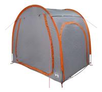vidaXL Tenda Grigia e Arancione per Bici da Campeggio | Impermeabile, con Cerniera, Resistente, Design Traspirante, 218 x 156 x 180 cm, Perfetta per Stare all'aperto, Portatile e sicura