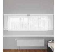 vidaXL Tenda in Pizzo con tende Bianco 100 x 300 cm Poliestere