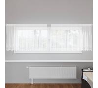 vidaXL Tenda in Pizzo con tende Bianco 120 x 300 cm Poliestere