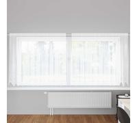 vidaXL Tenda in Pizzo con tende Bianco 140 x 300 cm Poliestere