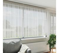vidaXL Tenda in Pizzo con tende Bianco 140 x 400 cm Poliestere