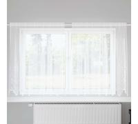 vidaXL Tenda in Pizzo con tende Bianco 160 x 200 cm Poliestere