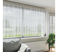 vidaXL Tenda in Pizzo con tende Bianco 180 x 1200 cm Poliestere