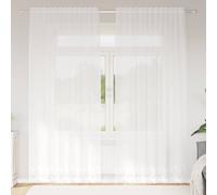 vidaXL Tenda in Pizzo con tende Bianco 200 x 150 cm Poliestere