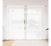 vidaXL Tenda in Pizzo con tende Bianco 220 x 200 cm Poliestere