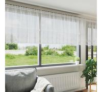 vidaXL Tenda in Pizzo con tende Bianco 500 x 120 cm Poliestere